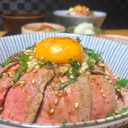 ローストビーフ丼❀(牛たたき丼)